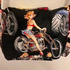Hemet motorcycle pin up bag